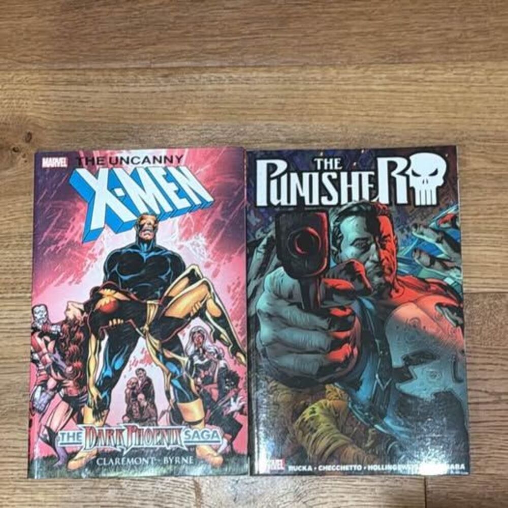 Marvel The Uncanny X-Men The Dark Phoenix Saga and The Punisher Graphic Novels